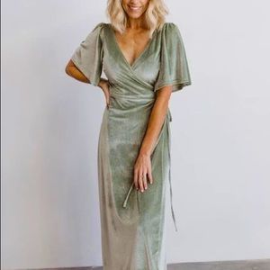 Baltic Born Meghan Velvet Wrap Maxi Dress